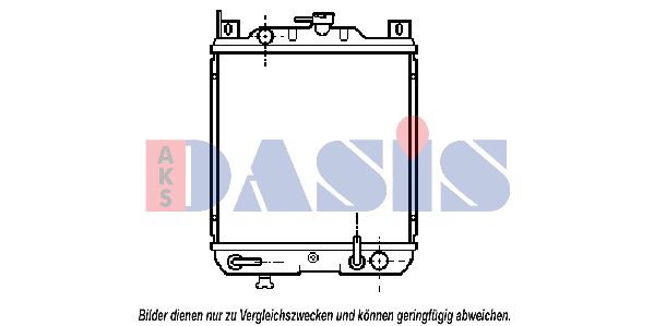 AKS DASIS Radiaator,mootorijahutus 320070N